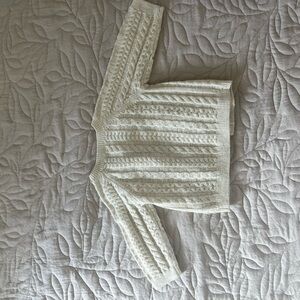 ivory baby cardigan